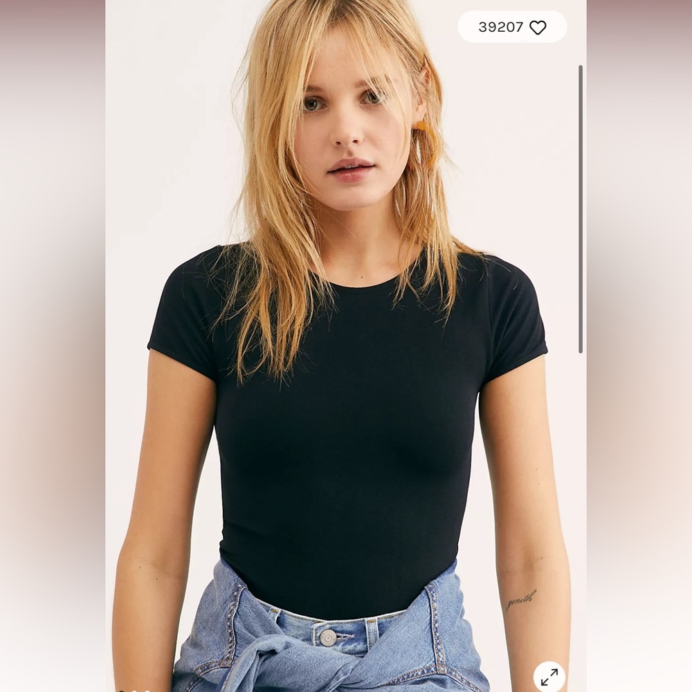 Free People Cap Sleeve Seamless Cami Crop Top